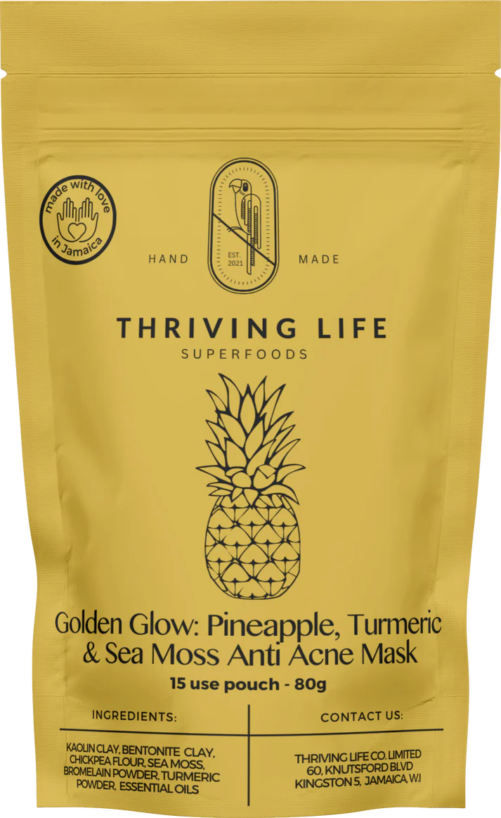 Golden Glow Anti-Acne Sea Moss Mask