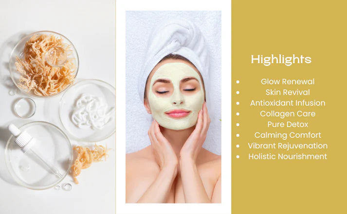 Golden Glow Anti-Acne Sea Moss Mask